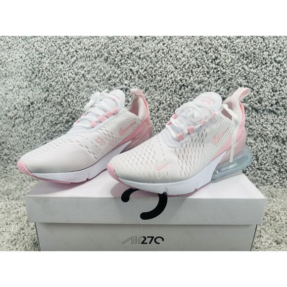Nike Air Max 270 White Pink Foam Women's Size 7 Shoes FJ4575 100 New In Box - Picture 4 of 12